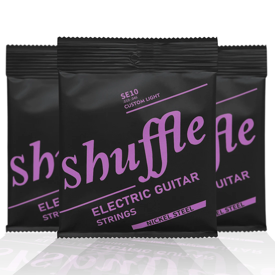 

Shuffle SE10 Electric Guitar Strings Hexagonal High Carbon Steel Core Guitar Strings Instrument Replacement Parts & Accessories