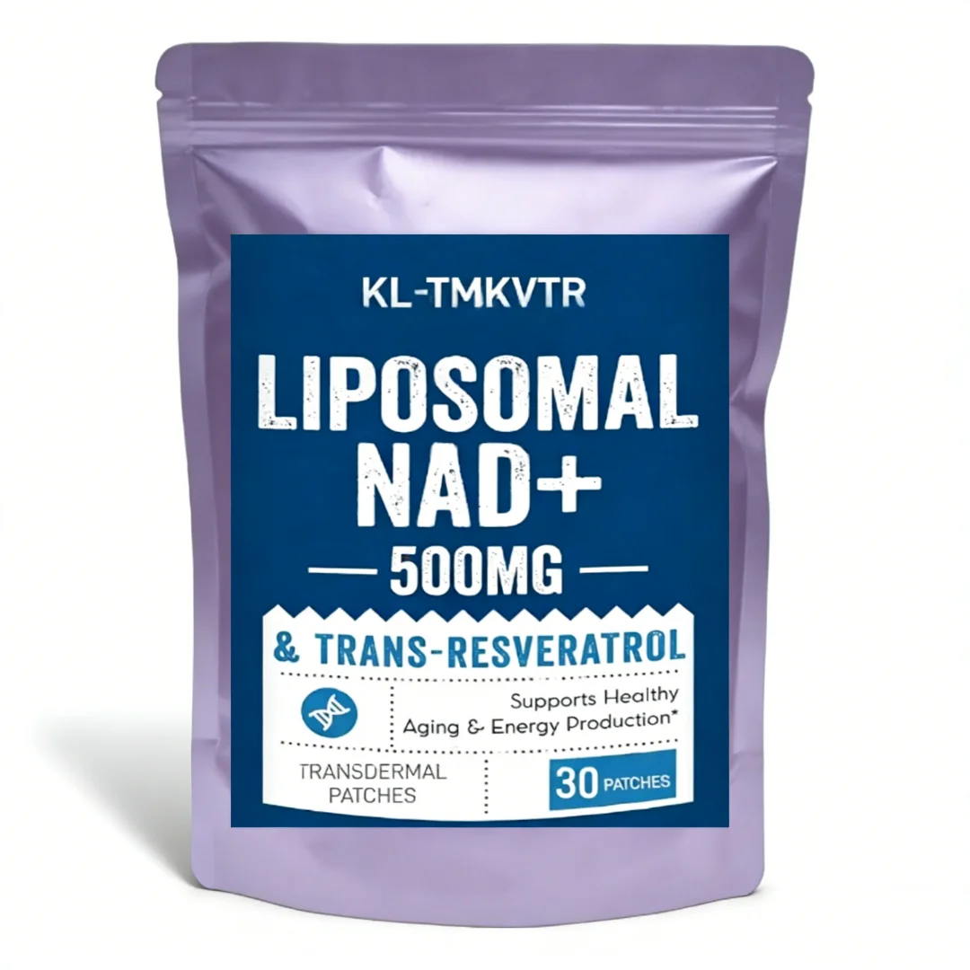 30 Patches Liposomal NAD+ Transdermal Patches With Trans-Resveratrol for Cellular Energy Metabolism & DNA Repair,Healthy Aging