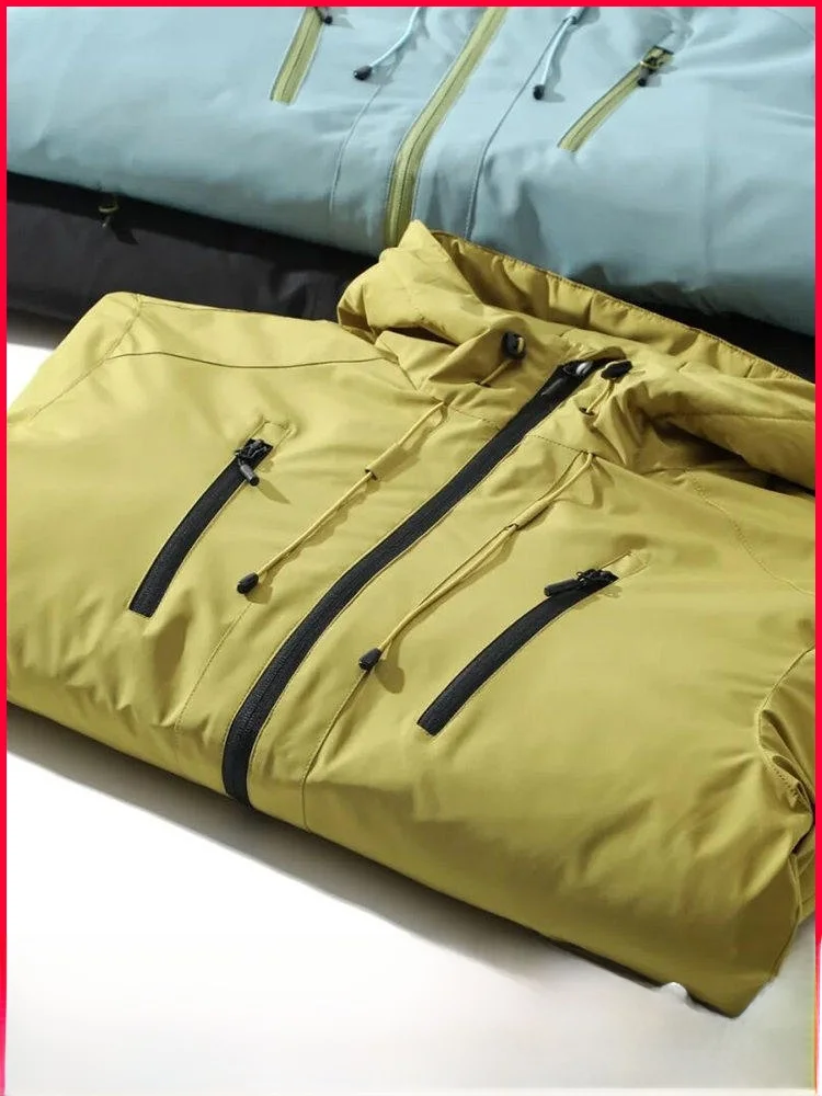 

Outdoor Winter New Arrival down Jaet Hooded Windproof Waterproof Warmth Polyester Fiber Zipper Closure Men's Padded Coat