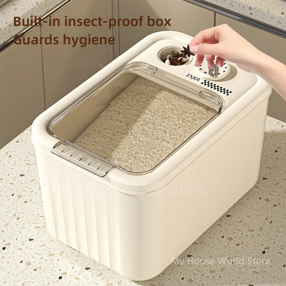 5/10KG Rice Storage Box Rice Dispenser Insect Proof Moisture Proof Grain Sealed Cereal Grain Food Container Kitchen Accessories
