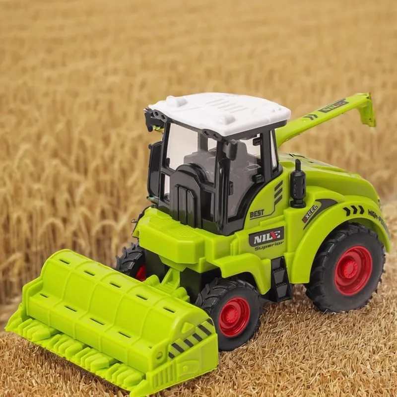 Farm Tractor Car Toy Pull-back Toy Model Simulation Harvester Vehicle Early Education Gifts Boy Children Tractor Car Gifts