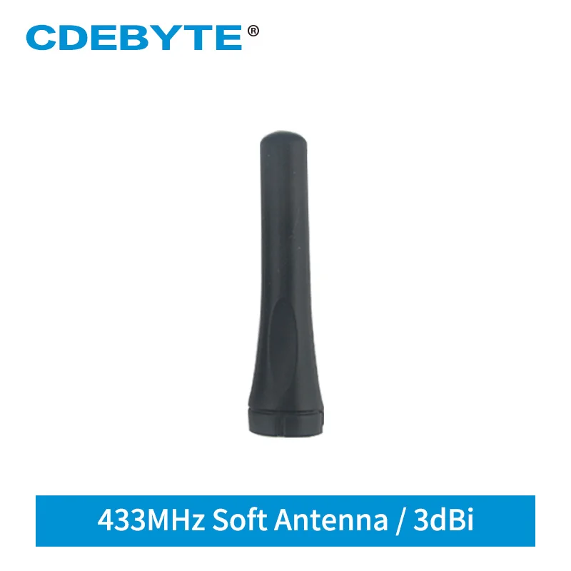 Wifi Antenna 433MHz 3.0dBi Ominidirectional 6cm SMA-J Aerial for LoRa Module Walkie Talkie Wireless Modem TX433-JZR-6 Soft