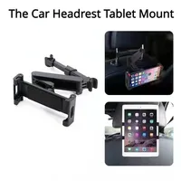 Car Headrest Backseat Mount Tablet Headrest Holder Universal 360°Rotating Adjustable Retractable Folding Holder Car Phone Holder