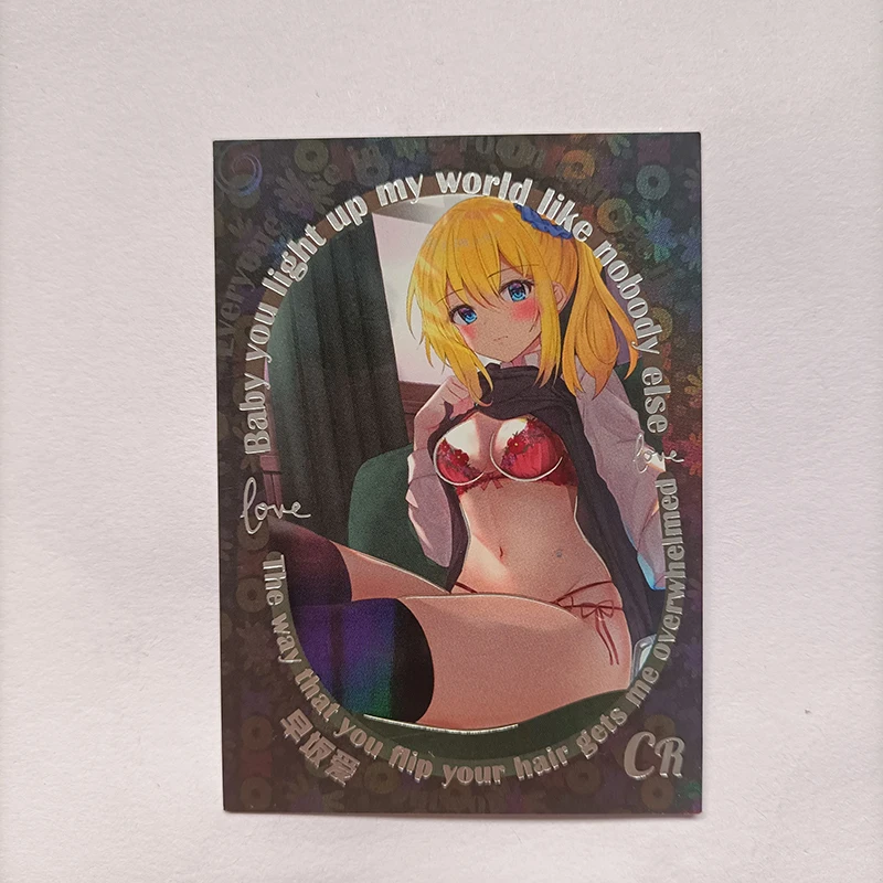 Cartes CR histoire de déesse Anime Keqing Barbara Takagaki Kaede Hayasaka Ai, cartes à collectionner, cadeau de noël et d'anniversaire, jouets pour enfants