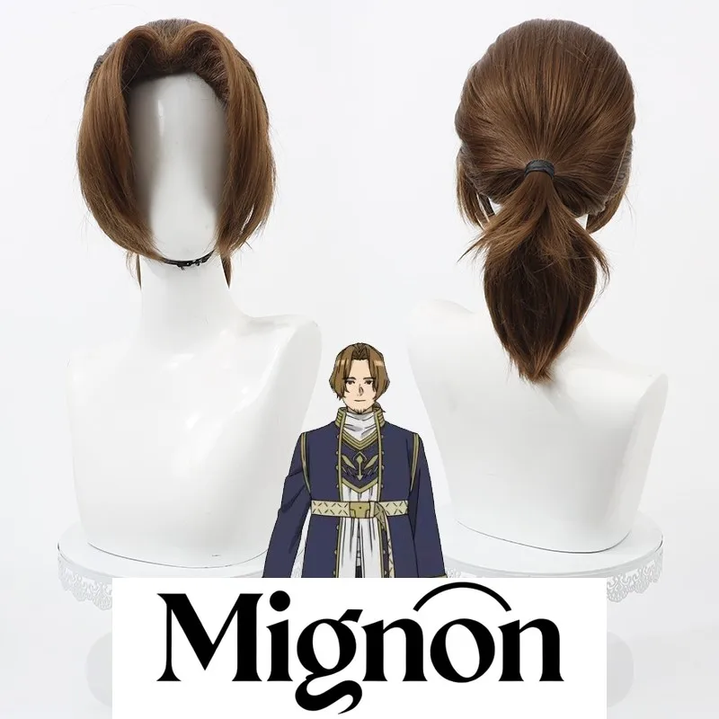 

Frieren: Beyond Journey's End Heiter cosplay wig dark brown integrated braid teased roots Halloween gift