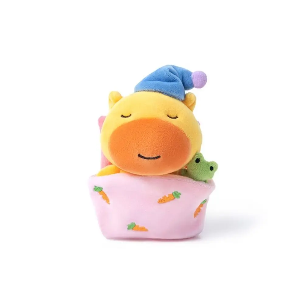 Stuffed Animal Capybara Lulu Keychain Car Keychain Hanging Ornament Plush Capybara Doll 10cm Cartoon Kapibala Pendants Kids Toy