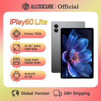 ALLDOCUBE iPlay60 Lite Tablet 10.95 Inch 60Hz Display Unisoc T606 Android 14 12GB（4GB+8GB Virtual）RAM 128GB ROM 4G LTE 8000mAh