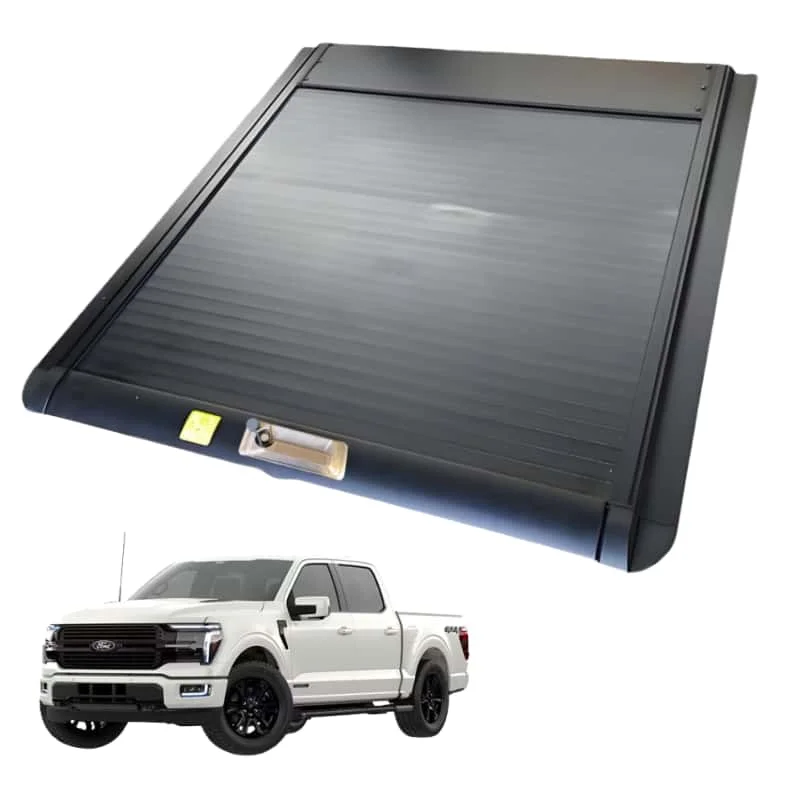 

4X4 Pickup Aluminum Alloy Waterproof Retractable Manual Roller Shutter No-Drill Installation Tonneau Cover for Maverick RAM
