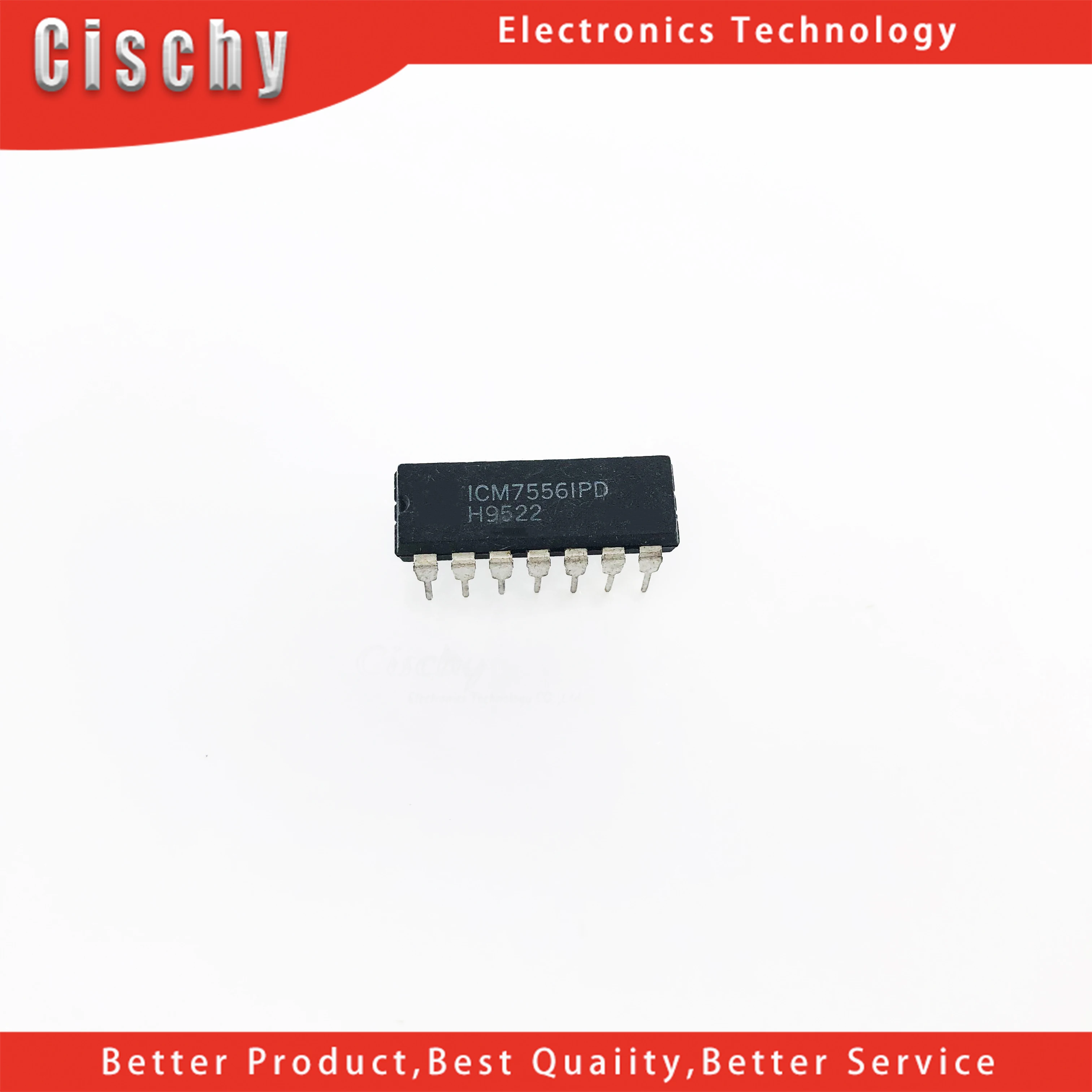 10pcs/lot ICM7556 ICM7556IPD DIP-14 Analog timer chip In Sto