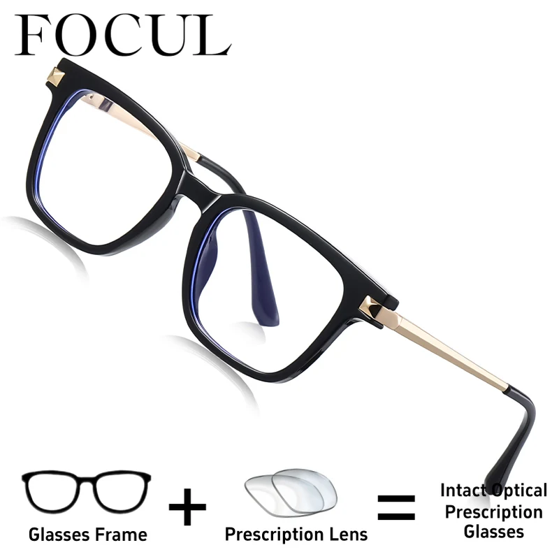 

FOCUL Adult Fashionable Styles Progressive Photochromic Myopia Eyeglasses Men Glasses Customized Prescription Optical Eyewear