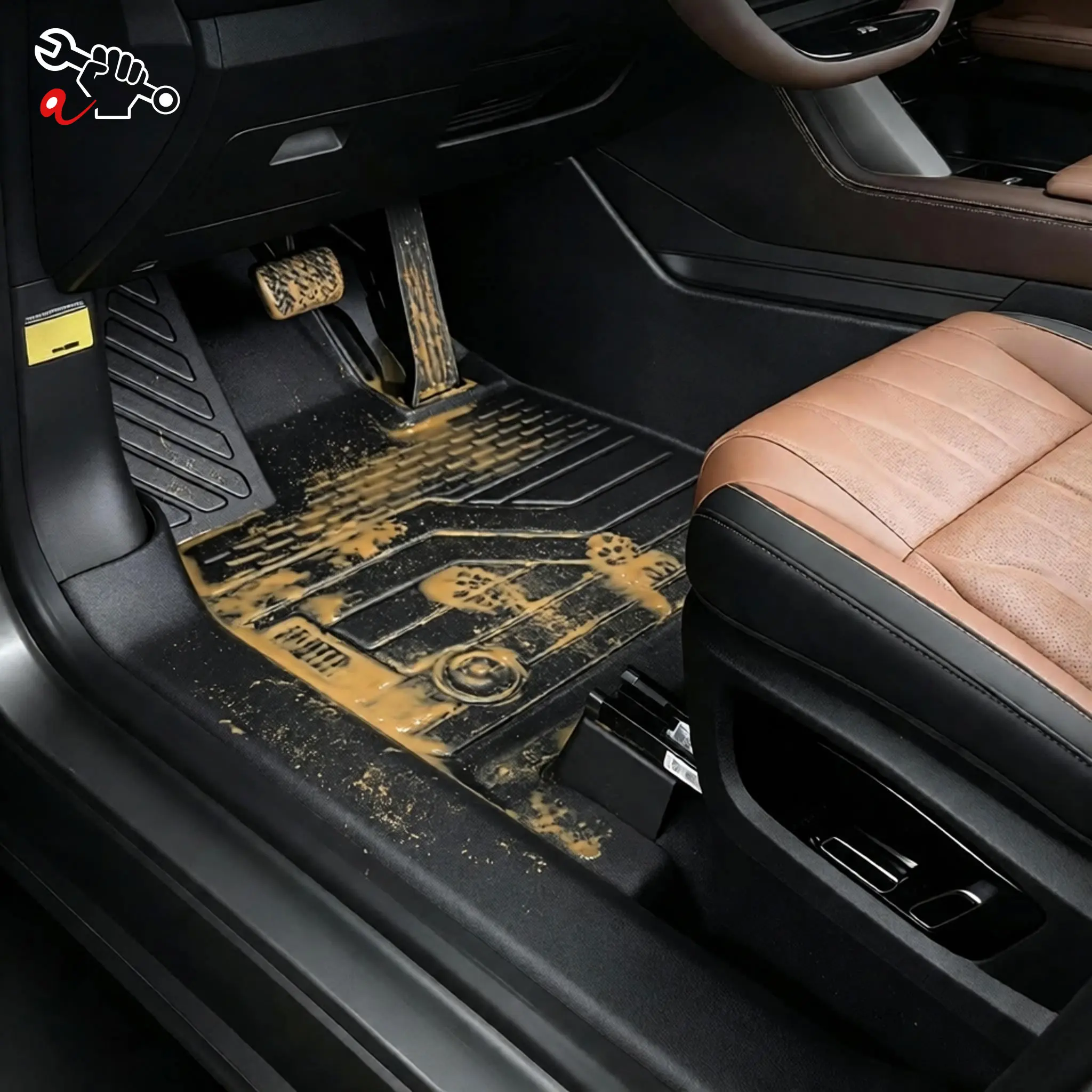 Left-Hand Drive Car Custom Fit Floor Mat For BYD Tang DMi/DM/EV 6-Seat 2018-2025 Floor Liner Cover Foot Pad Full Coverage
