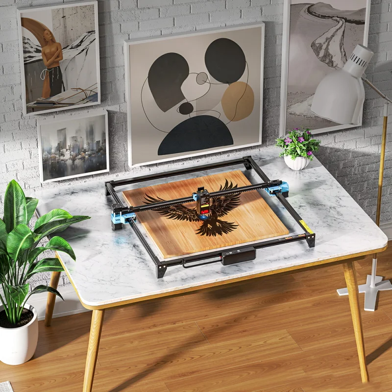 TWOTREES TTS-20 Max 20W Laser Engraver Cutter 600x600mm,WiFi/APP/USB Control,for Wood/Acrylic/Metal/Stainless Steel/MDF/Leather