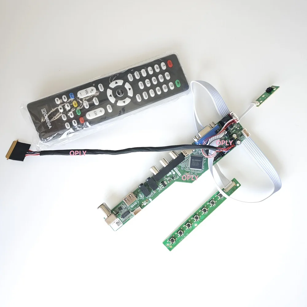 

For LG LP140WH2-TLN1 LP140WH2-TLQ1 LP140WH2 1366X768 14" HDMI-compatible TV Controller board kit RF USB AV VGA Audio Screen LCD