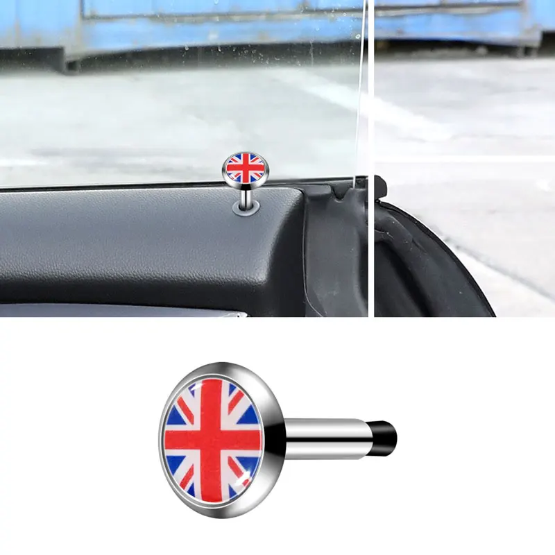 Auto Interior England Flag Emblem Car Door Safety Metal Bolt Door Lock Button Pin Decor For Mini Cooper R55 R56 F54 F55 F56