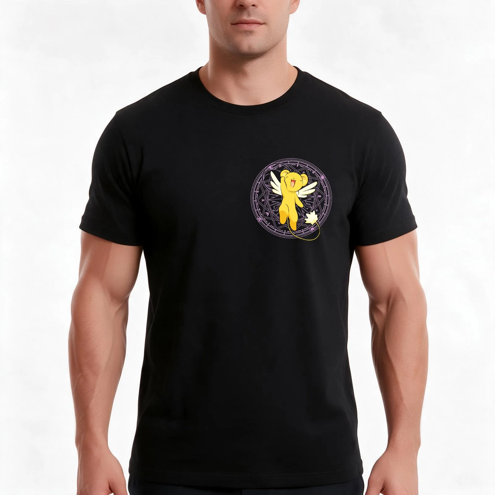 Cardcaptor Sakura - Kero T-Shirt Summer Casual Cotton Tee Oversized Streetwear Tops Vintage Graphic Print Unisex Men Women