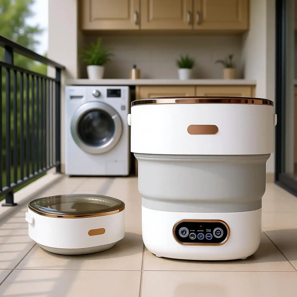 

Портативная мини-стиральная машина 17 л, простая в использовании, тихая и удобная, идеально подходит для общежитий, небольших квартир, путешествий