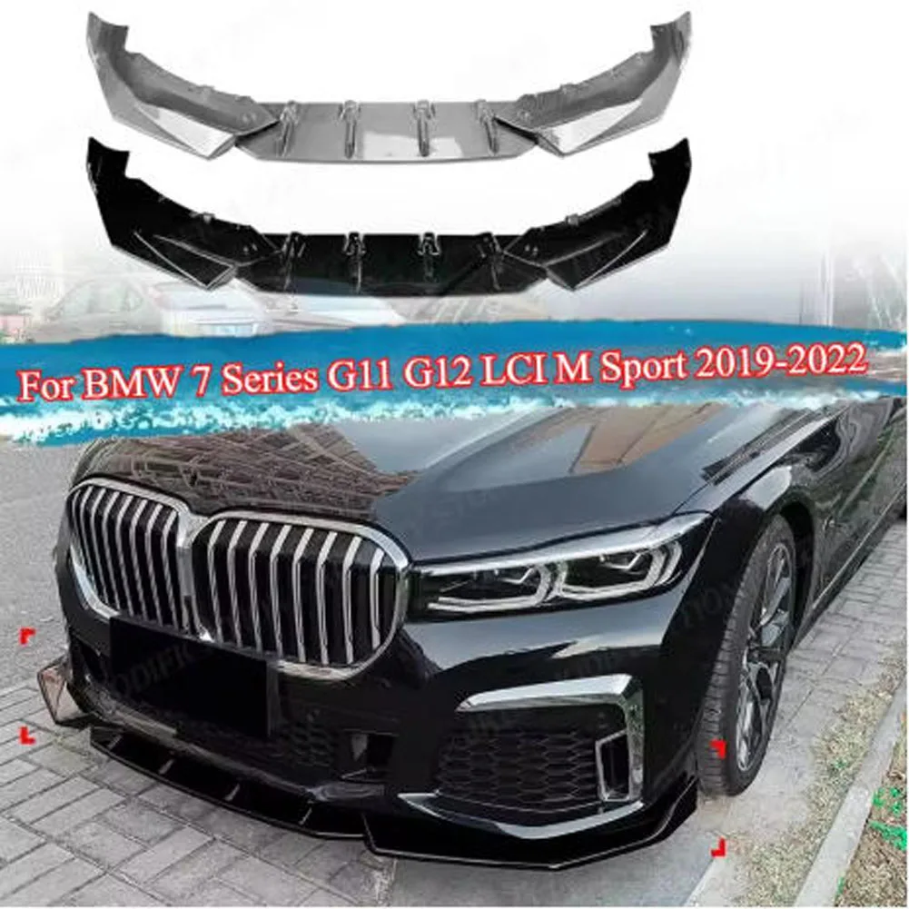 

Front Bumper Lower Lip Splitter Spoiler Car Body Kit Spoiler Modification For BMW 7 Series G11 G12 LCI M Sport 2019-2022