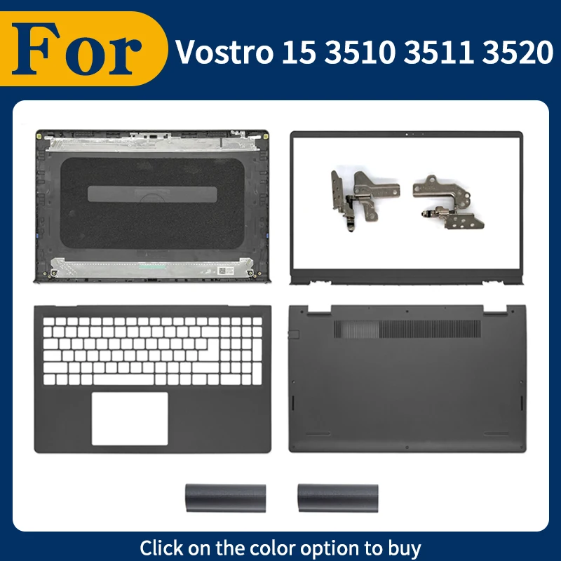 

Black New Laptop Cover For Vostro 15 3510 3511 3515 3525 3520 Housing Case LCD Back Cover/Upper Cover/Bottom