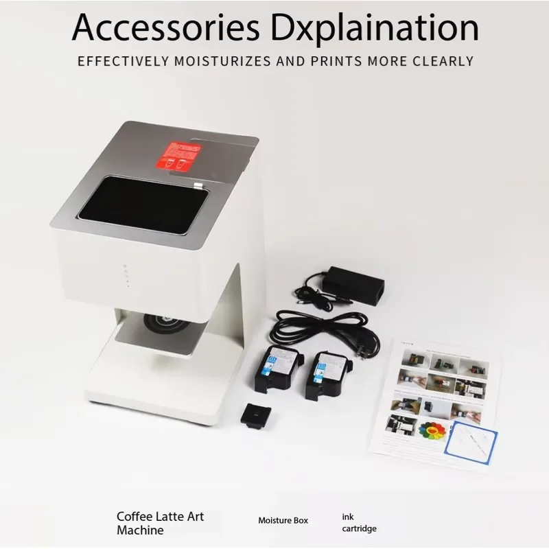 Food Grade Automatic Latte Art Machine 3D Photo Milk Foam Printer for Coffee Bubble Tea Monochrome Colorful Cappuccino Maker