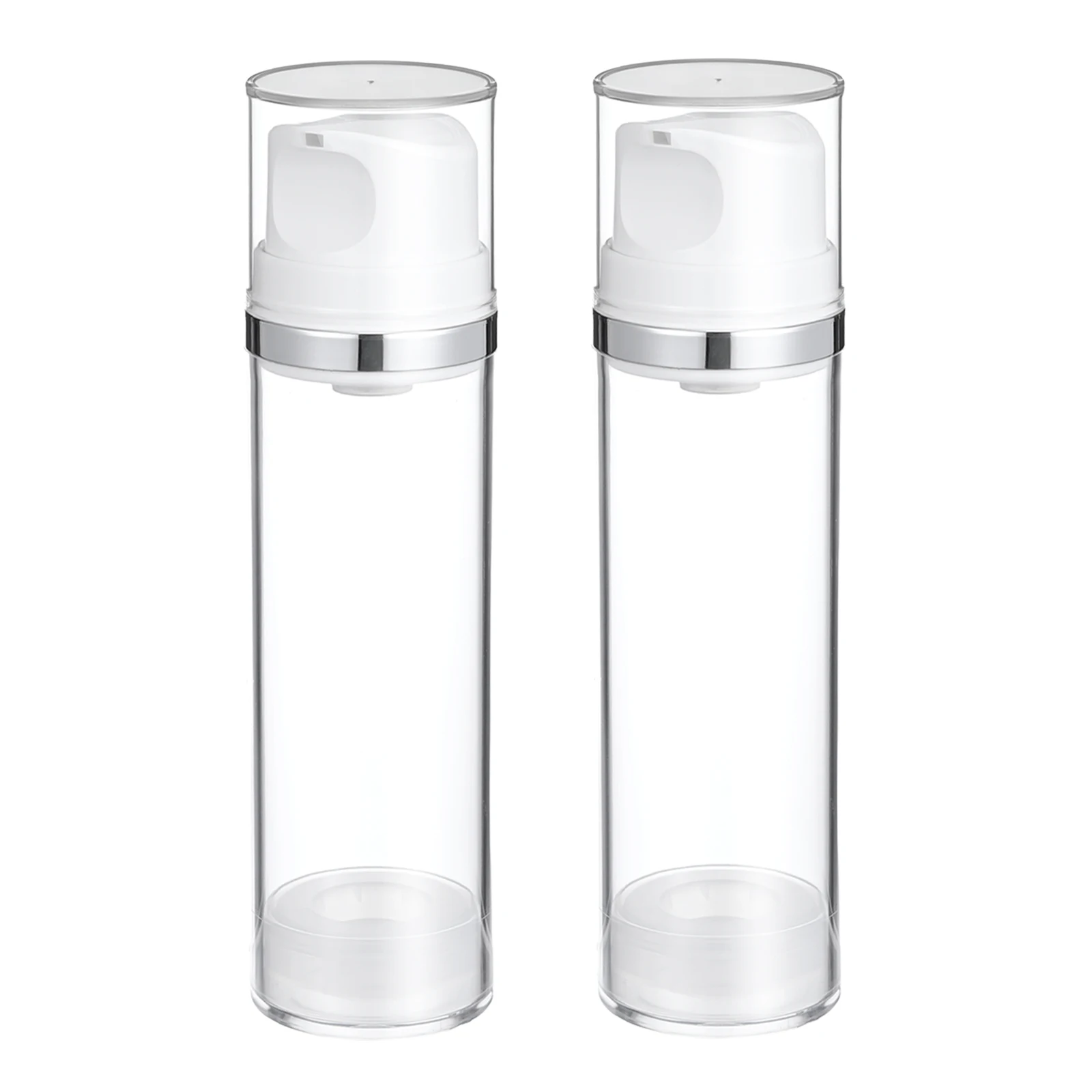 

2pcs Airless Pump Bottle Empty Travel Lotion Containers For Face Cream Shampoo Refillable Portable Dispenser Sub