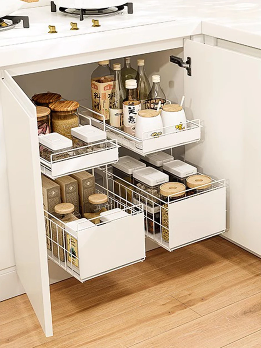 

Кухонная мойка для хранения Ra, выдвижной эльф, установка не требуется, двухслойный современный дизайн Simplici, органайзер для посуды