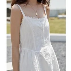 French Fairy Little White Skirt for Women 2024 Spring and Summer New Style Gentle Girl Inner Strap Skirt Dress