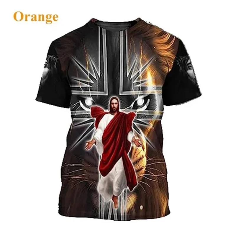 God! The Cross Jesus Love Everyone Christian Unisex Fashion 3D Printed T Shirt Christ Casual Short Tops Tee Streetwear Tshirt