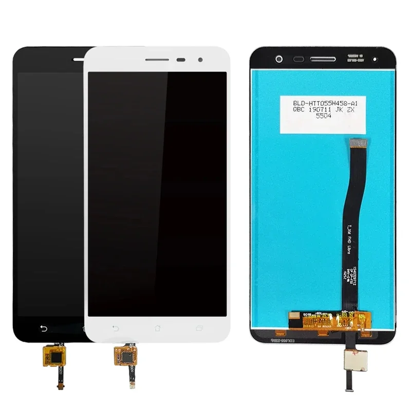 Para Asus ZenFone 3 ZE552KL: Tela LCD Touch Screen Digitalizador Completo 5.5" ZF3 Z012DE - Substituição de LCD nas Cores Preto e Branco - Testado e Aprovado