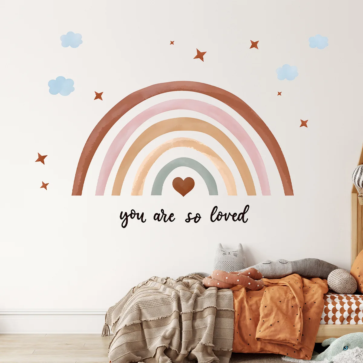 Boho Rainbow muursticker Peel  - Baby Nursery Peel And Stick Wallpaper recensie en prijs