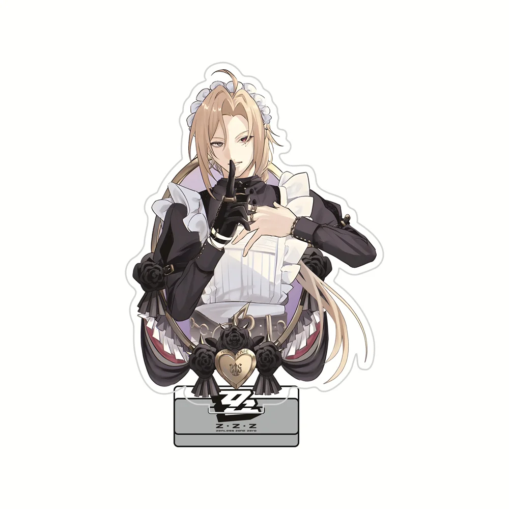 Zenless Zone Zero 13cm Outfit Full‑Body Character Acrylic Stand Figures Keychain Desk Decor, Collectible Display Gift for Fans