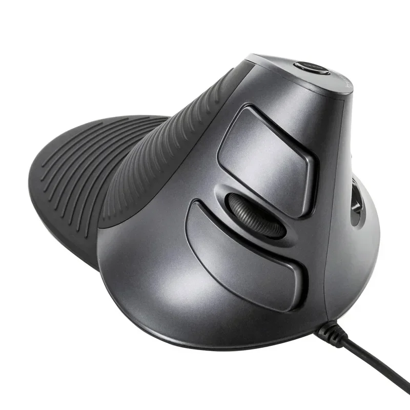 Japanese Ergonomic Vertical Laser Wired Mouse with Hand Holder 3-speed 5-key MA-ERG5