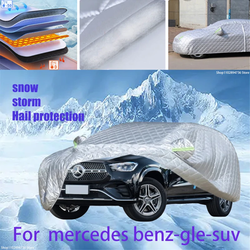 

For mercedes benz-GLE Outdoor Cotton Thickened Awning For Car Anti Hail Protection Snow Covers Sunshade Waterproof Dustproof