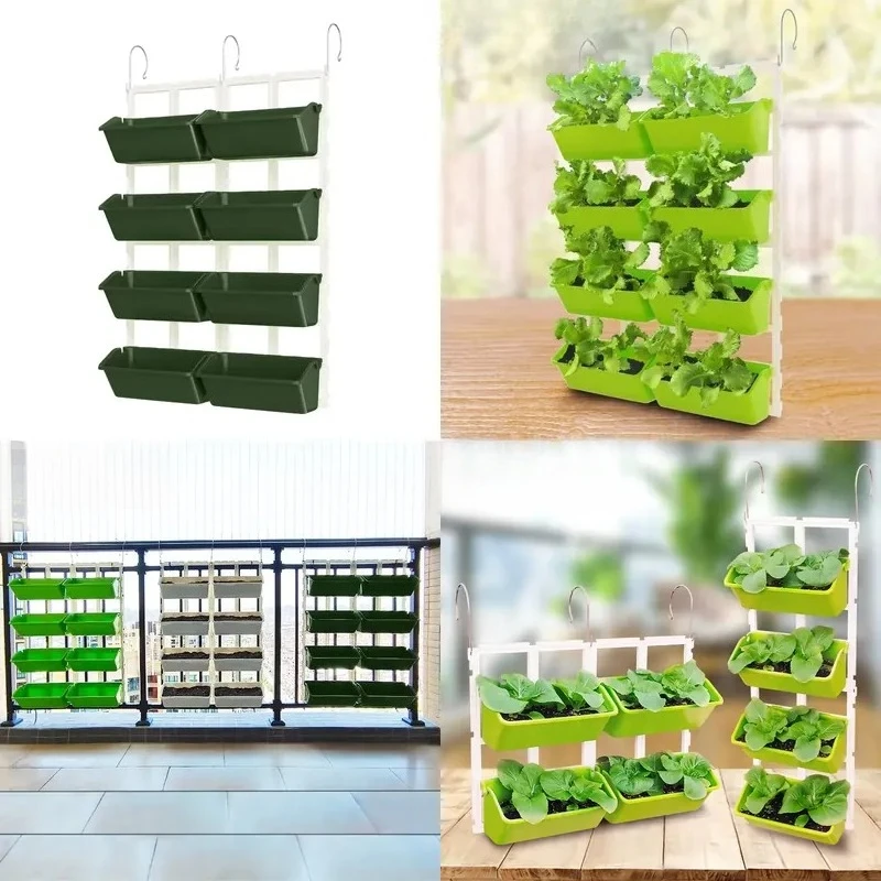 Modern Indoor Plant Flower Stand Balcony Plastic Hanging Pot Holder