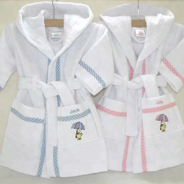 robe baby Kids bathrobe,fleece hooded kids bath robe baby