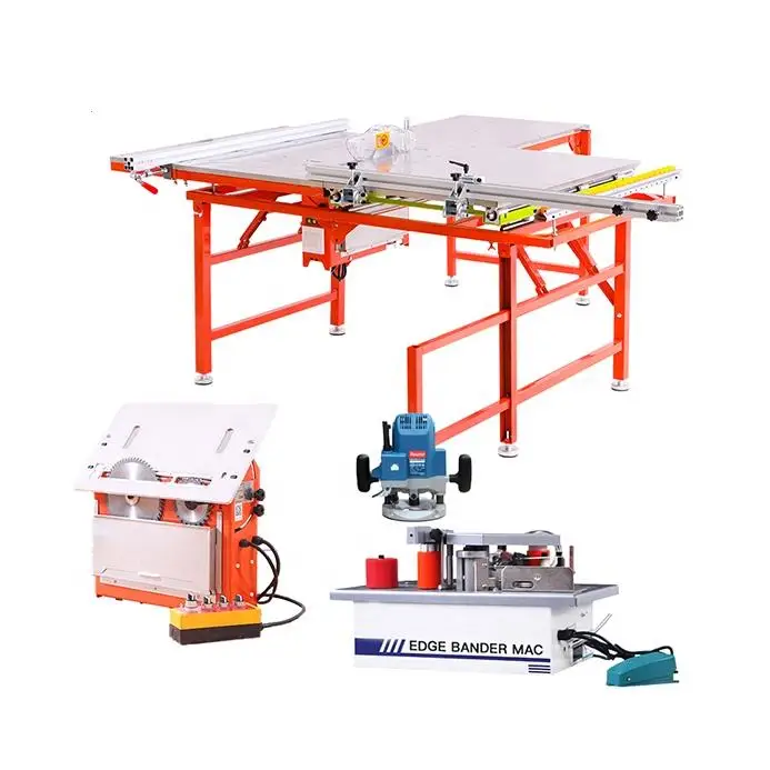 High Quality Automatic Small Wood Cutting Band Saw Multi-function Portable Folding Push-pull Panel Saw For Furniture Wood