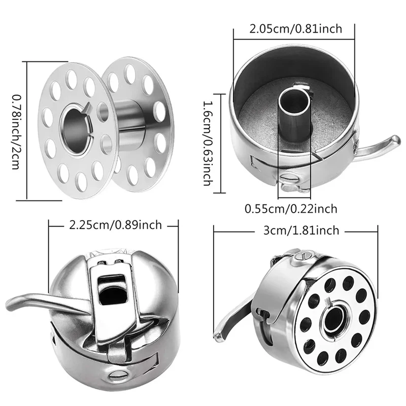 Metal/plastic 12/20pcs Spools, Brothers, Singers, Anime, Etc. Sewing Machine Spools, Sewing Machine Accessories image 3