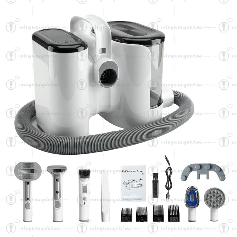 Multifunctional Pet Grooming Vacuum Kit, Dog Cat Hair Trimmer, All-in-One Grooming & Cleaning Machine