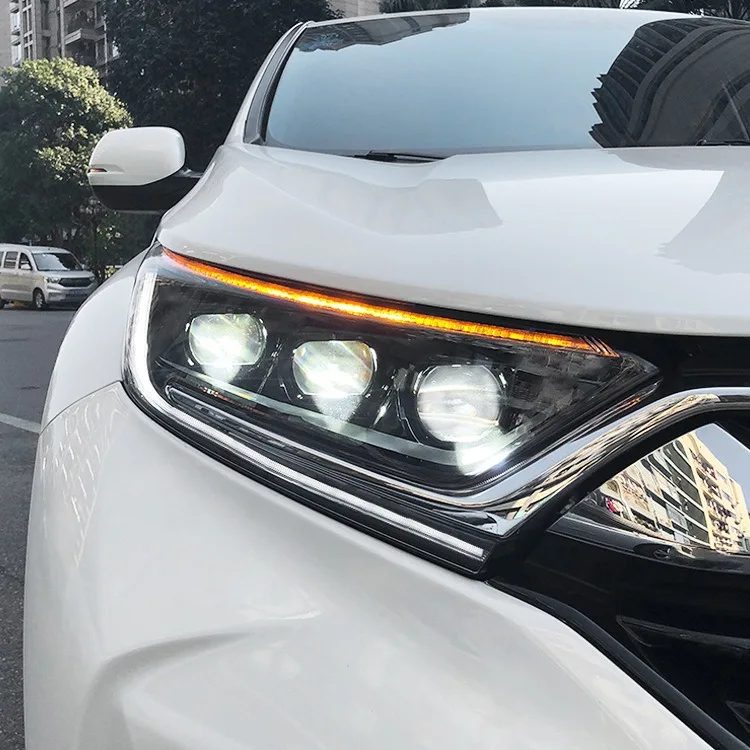 

Suitable for 17-22 Honda CR-V modified led daytime running light crv six near six far led headlight assembly
