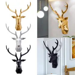 3D Deer Head Decorative -Elegant Animal Head Wall Sculpture Decor -Farmhouse