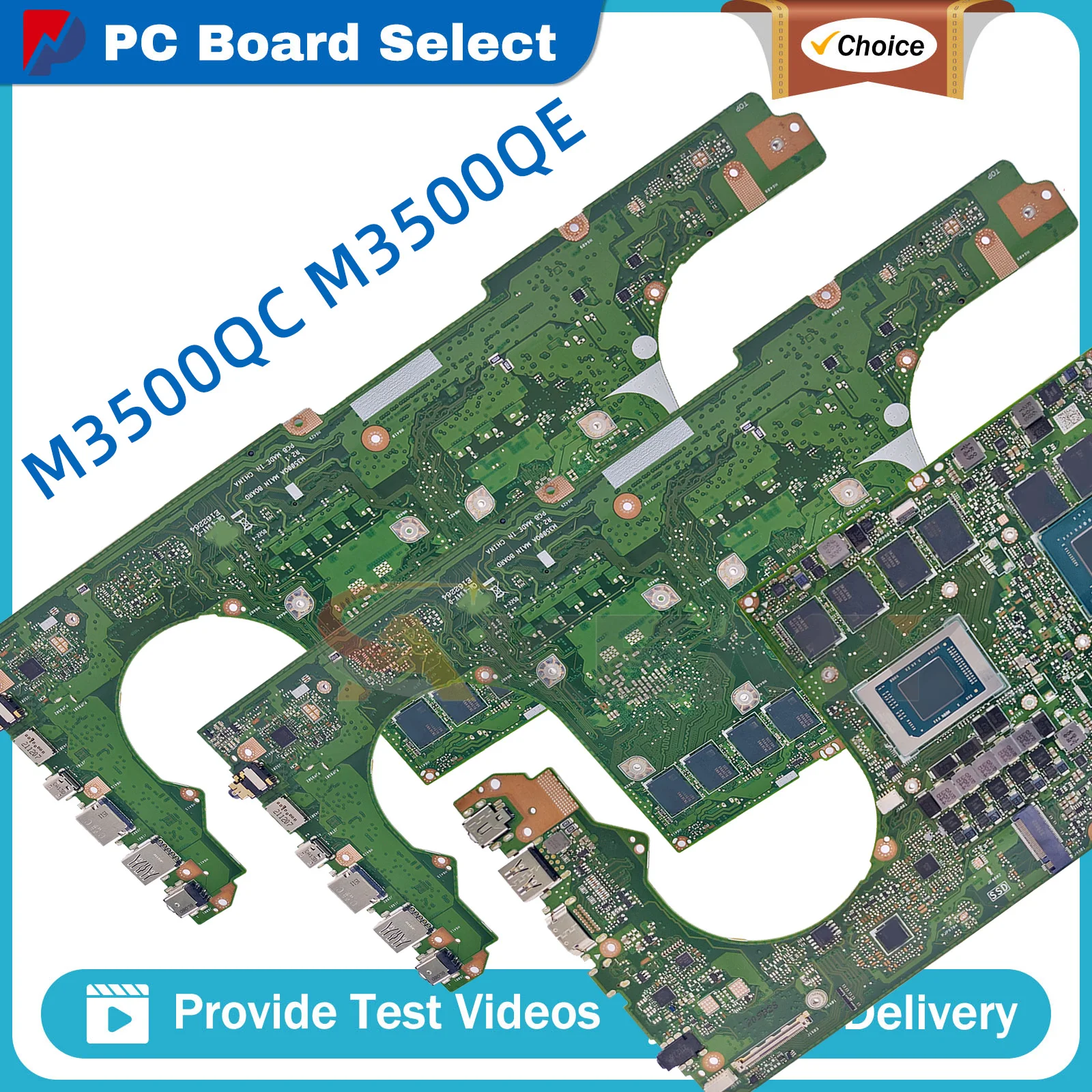 M3500QC Laptop Motherboard For ASUS M3500QA M7600QC M7600QE M3400QE M7400QC M7400QE M3400QC M3401Q Mainboard W/ R5 R7 R9 CPU