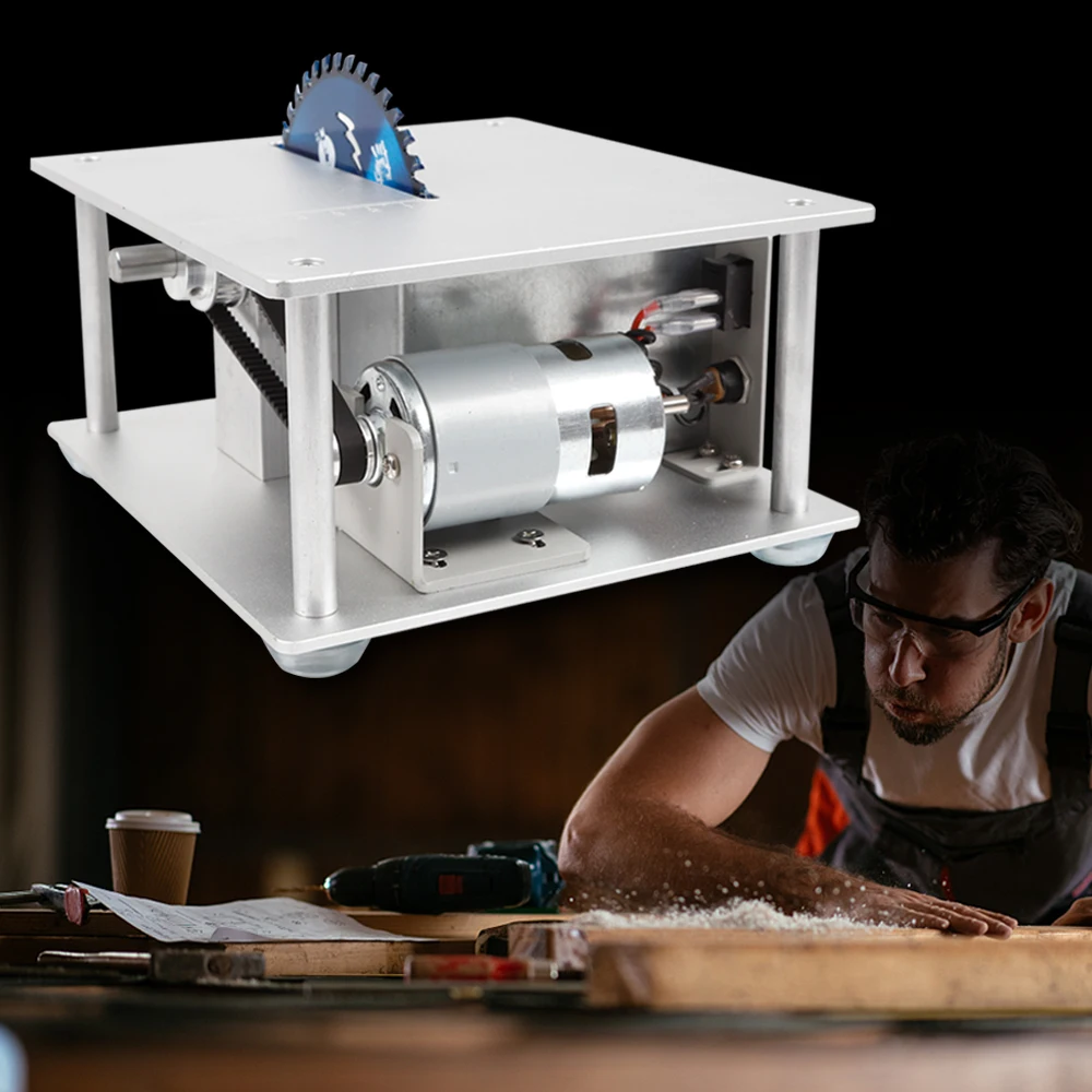 Mini Precision Table Bench Saw, Saw Blade, DIY Carpintaria, corte, Home Machine
