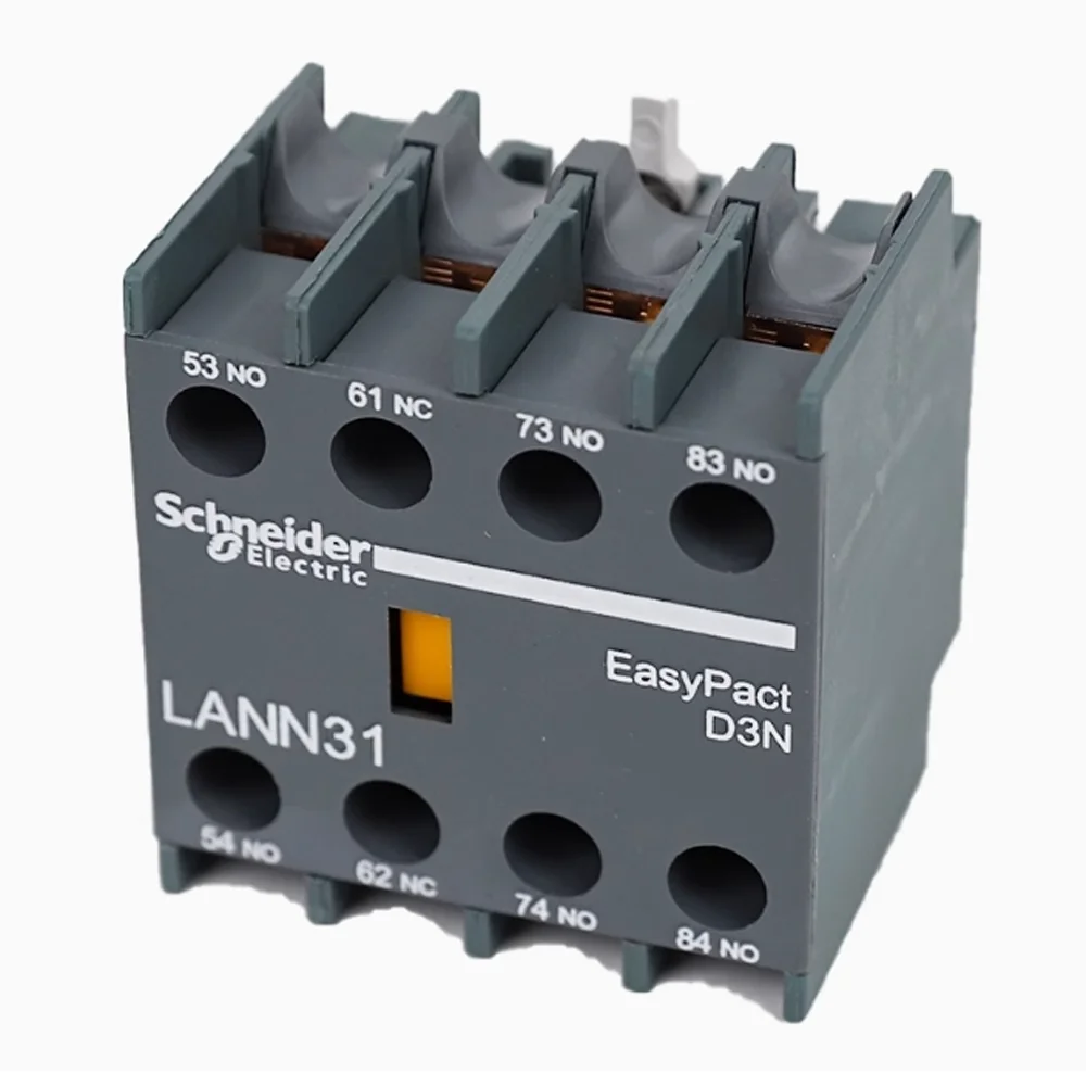 

5PCS/LOT Schneider Contacts Store Auxiliary Contact Block LAEN31N LANN31N Accessory 3NO 1NC For LC1E LC1N Contactor On Din Rail