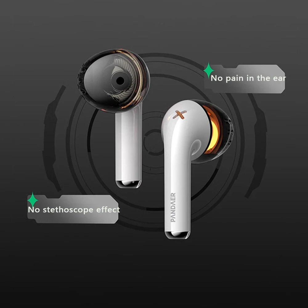 Meizu Pandaer PASA Radar 1S Wireless Bluetooth Earphone Noise Reduction HIFI Waterproof Earbuds Long Battery PC Game Accessories