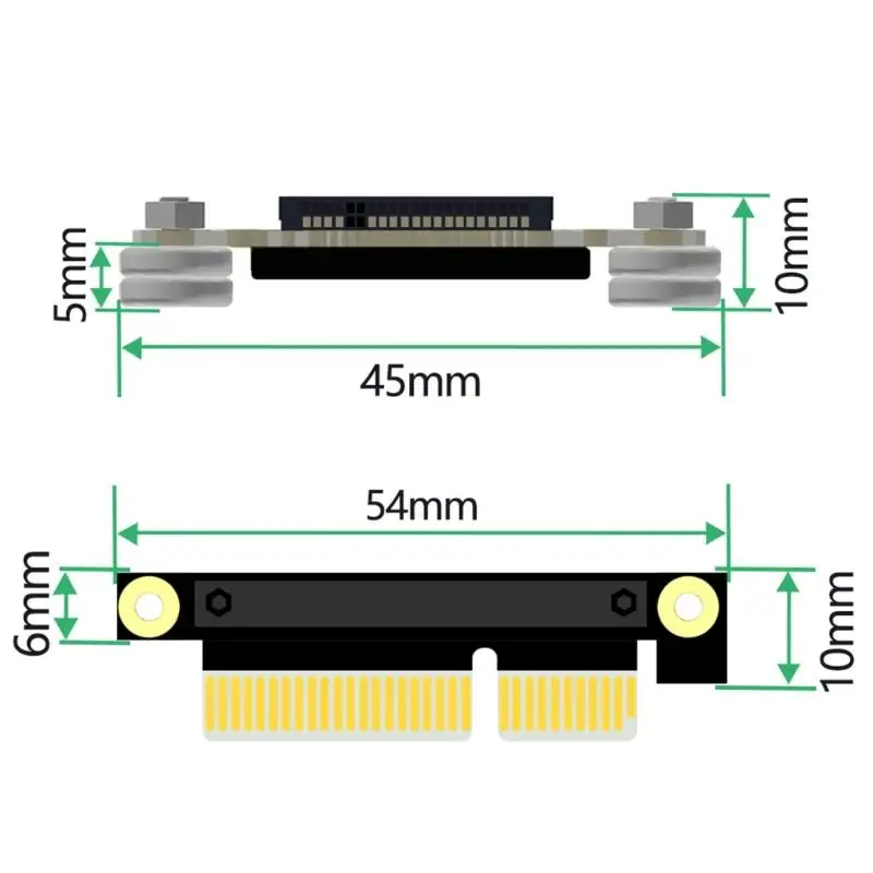 652f ruggeds PCIe 4x إلى NGFFS M.2 NVME MKEY SSDS محولات الكابلات