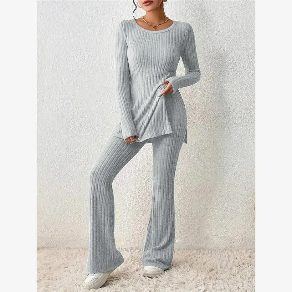 

Women's Casual Pure Color Slimming Faionable Suit Set Ele Autumn Polyester Workwear for Ages 25 to 35