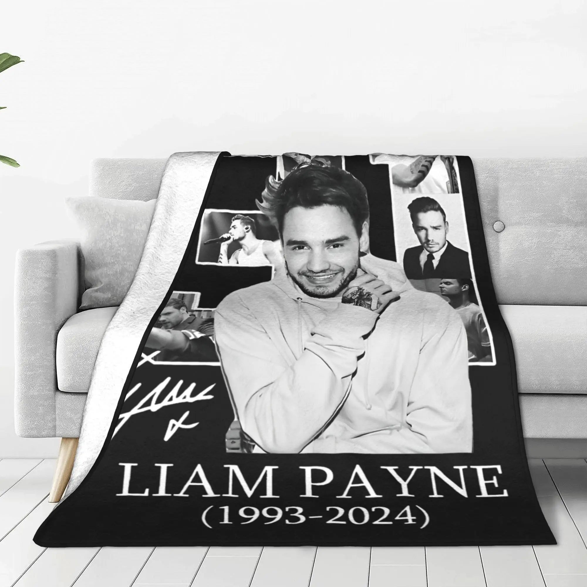 RIP Liam Payne 1993-2024 Music  Blankets Ones Music and Directions Flannel Awesome Soft Throw Blankets for Home Spring Autumn