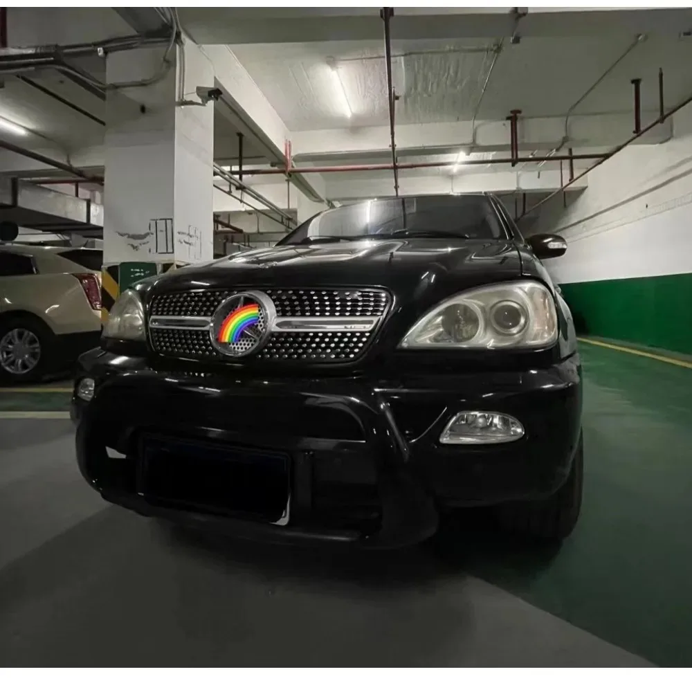 Picture 4: Front Grille Radiator Grille For Mercedes W163 ML320 ML350 1998-2004 Upper Chrome Grill Replacement ML430 ML270
