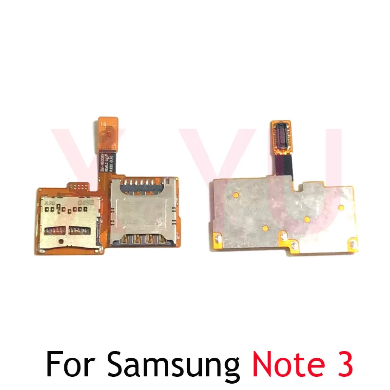 

For Samsung Note 3 N9002 N9005 N9009 SIM Card Reader Holder Slot Tray Memory Socket Flex Cable Repair Parts