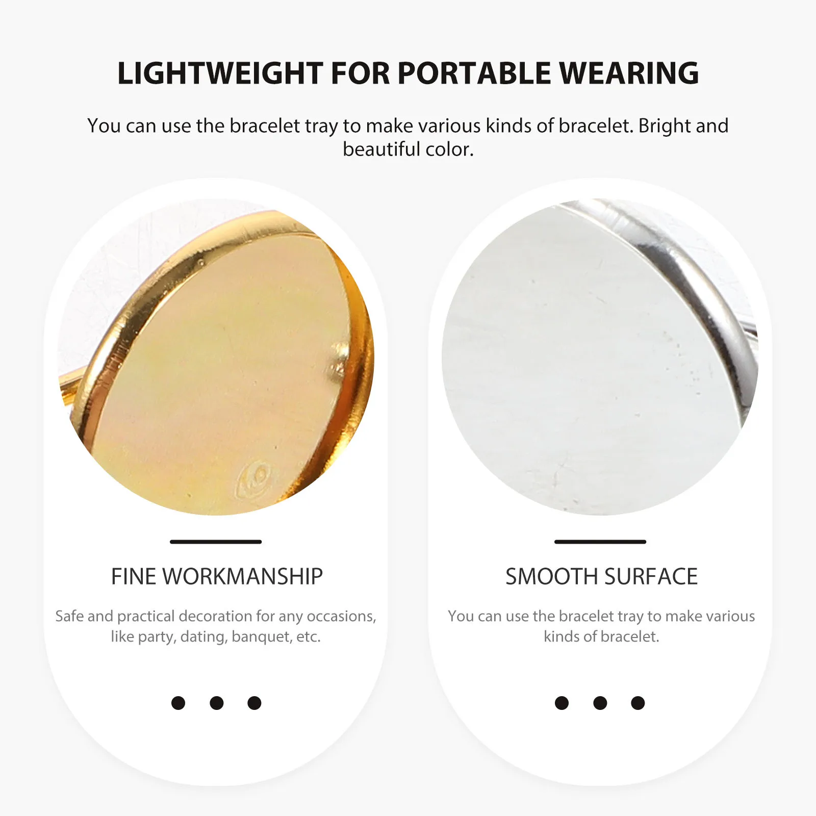 

10pcs Gemstone Bezel Base Alloy Bracelet Tray For Diy Jewelry Making Supplies Hand-Made Bangle Base Adjustable Blank Cuff