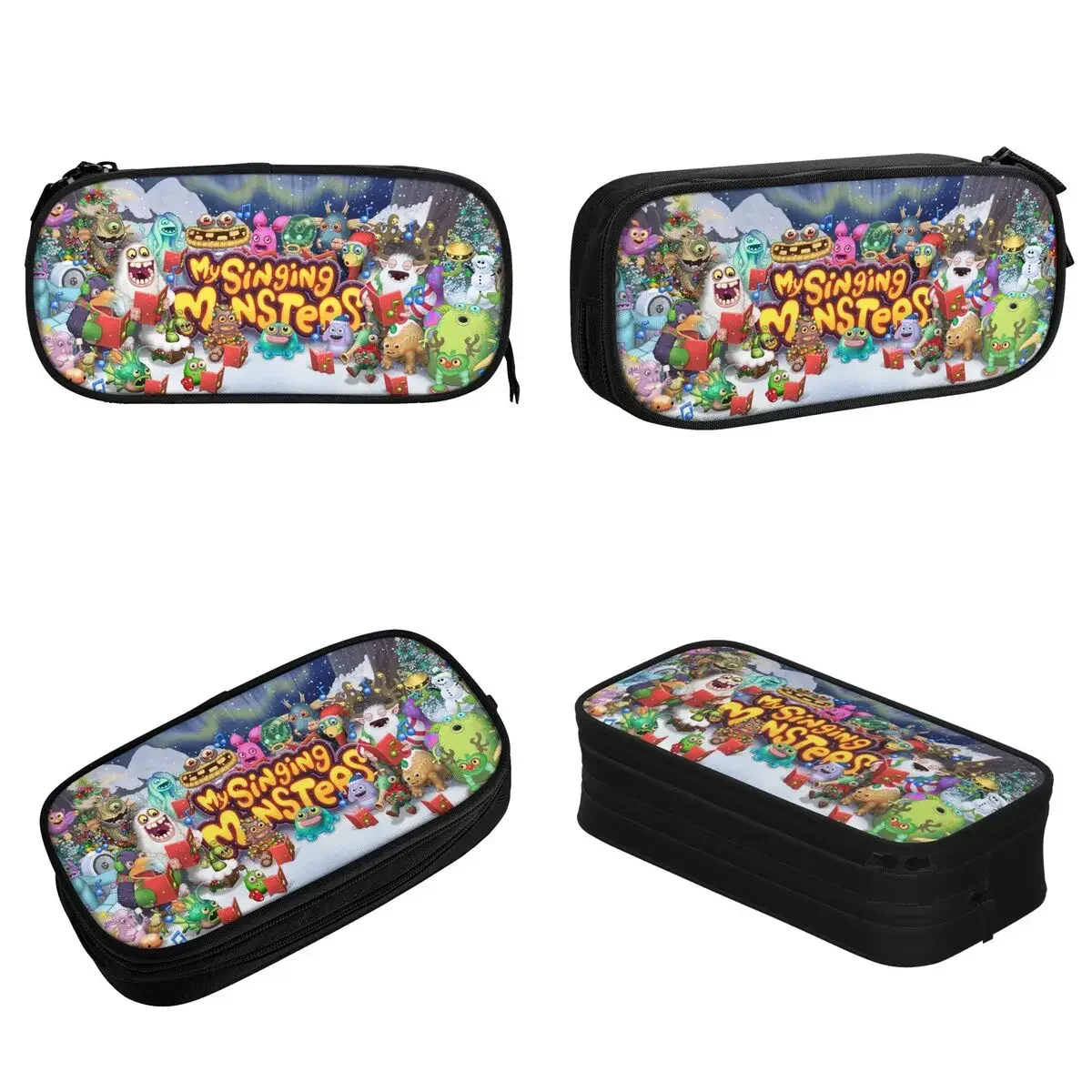 My Singing Monsters Game Pencil Case Classic Cartoon Pen Holder Bags Kids Large Storage School Supplies Cosmetic Pencil Box